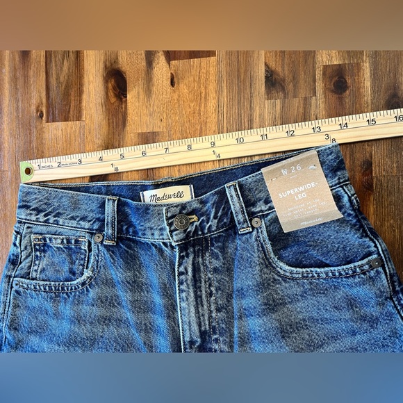 Madewell Women's Blue Flare & Wide Leg Jeans - Picture 8 of 16